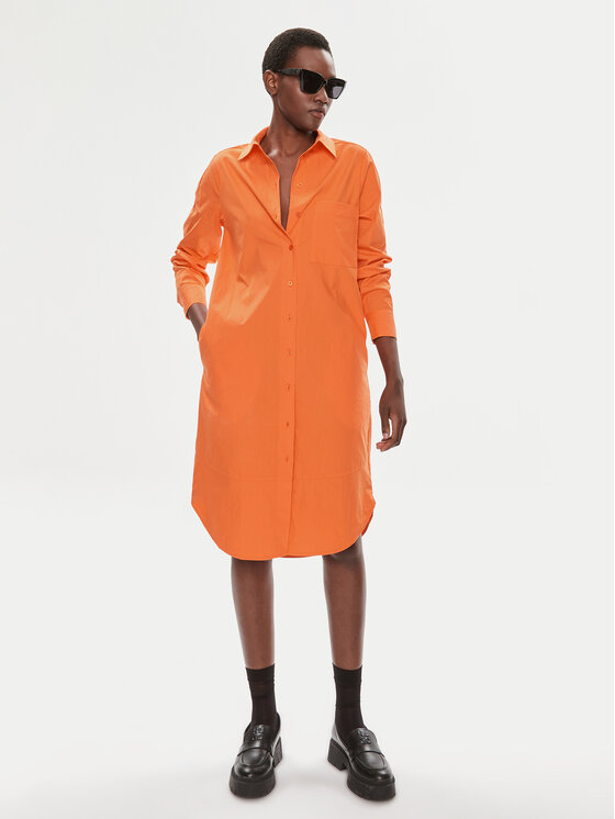Tamaris Apparel Tamaris Apparel Vestito chemisier Colmar TAW0497 Arancione Relaxed Fit