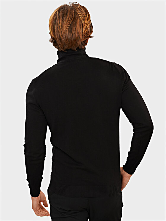 Evenemen Evenemen Sweter Golf Czarny Slim Fit