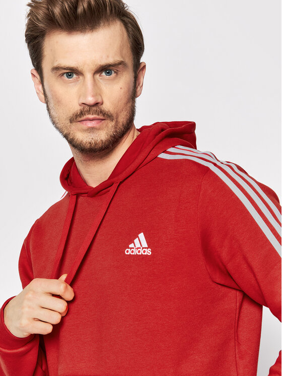 adidas adidas Pluus Essentials Fleece 3-Stripes GU2523 Punane Regular Fit