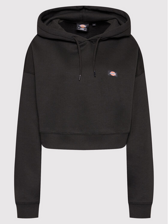Dickies Dickies Majica dugih rukava Oakport DK0A4XJTBLK Crna Cropped Fit
