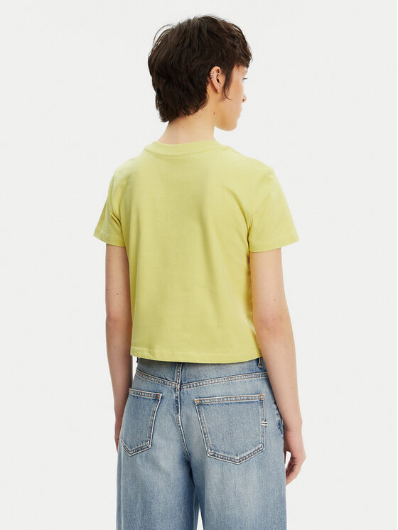 Calvin Klein Jeans Calvin Klein Jeans Póló Monologo J20J223113 Sárga Slim Fit