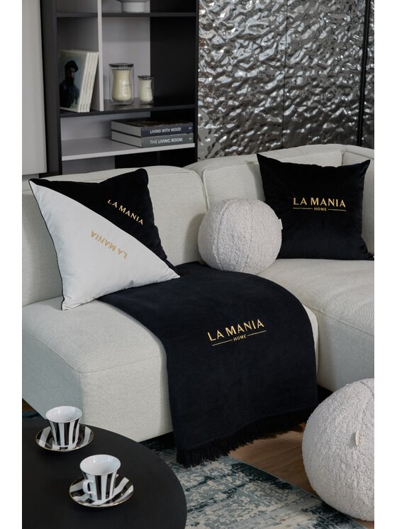 La Mania La Mania Koc Black & Gold Czarny