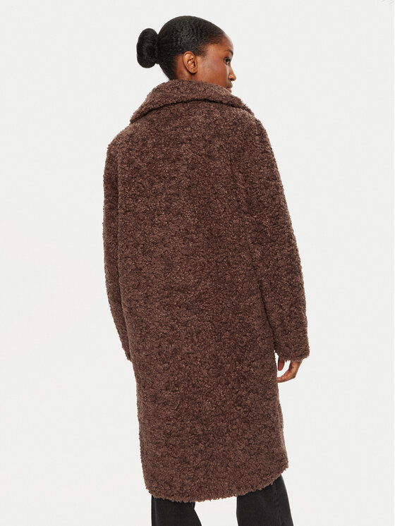 Bomboogie Bomboogie Cappotto in shearling CWFLOUTSFC4 Marrone Regular Fit