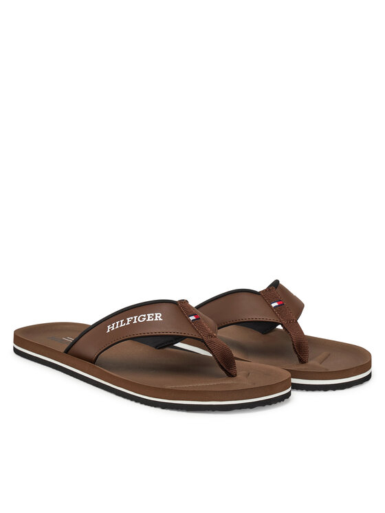 Tommy Hilfiger Tommy Hilfiger Japanke Padded Comfort Hilfiger B Sandal FM0FM05440 Smeđa