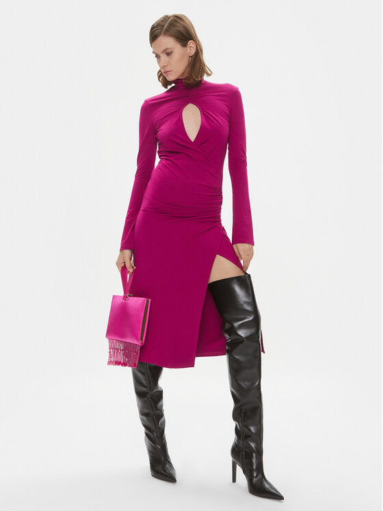 PINKO Pinko Koktel haljina Alpha 102367 A1DE Ljubičasta Slim Fit