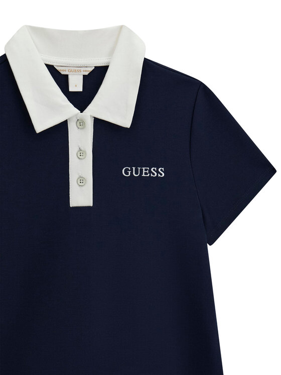Guess Guess Vsakodnevna obleka J6YK03 K3956 Mornarsko modra Regular Fit