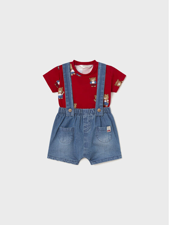 Mayoral Mayoral Set tricou și pantaloni scurți 1266 Colorat