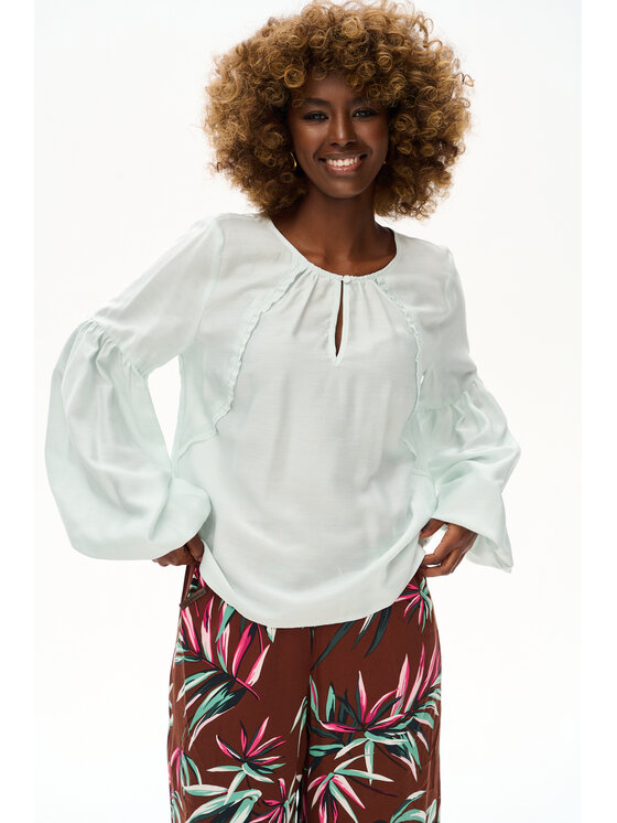 blue shadow blue shadow Bluzka Ata Zielony Regular Fit