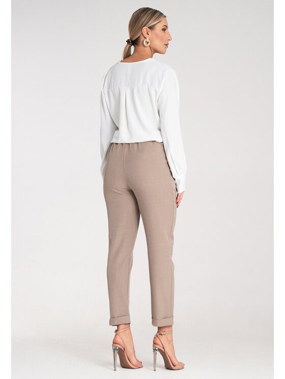 FIGL FIGL Pantalone da abito M1161 Beige Regular Fit