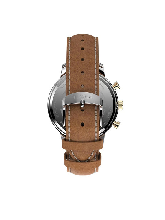 Timex Timex Годинник Chicago Chronograph 45mm TW2U39000 Коричневий