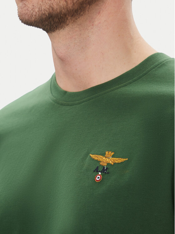Aeronautica Militare Aeronautica Militare Marškinėliai 251TS1580J372 Žalia Regular Fit
