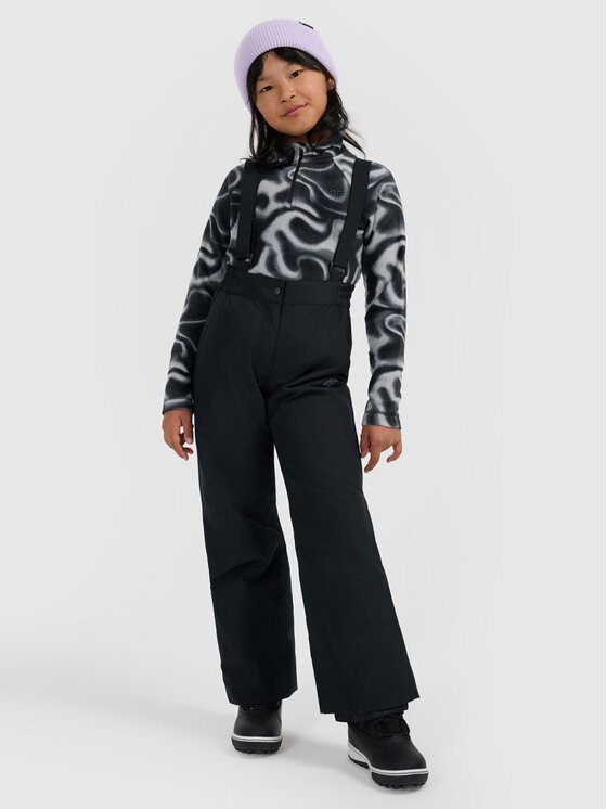 4F 4F Pantaloni da sci 4FJRAW25TFTRF1241-20S Nero Regular Fit