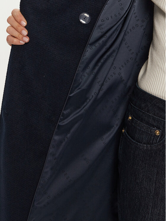 Guess Guess Wintermantel Amelia W4BL46 WGKI2 Dunkelblau Regular Fit