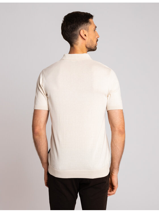 Borgio Borgio Polo colliano_bz Beżowy Classic Fit