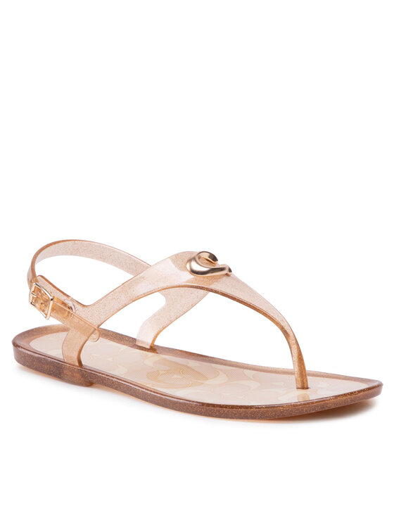 jelly coach sandals