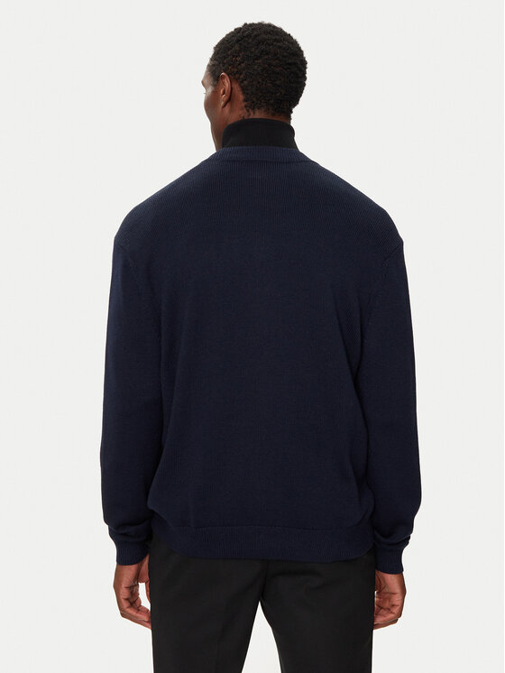 Armani Exchange Armani Exchange Kardiganas 6DZE1G ZM1LZ 1510 Tamsiai mėlyna Regular Fit