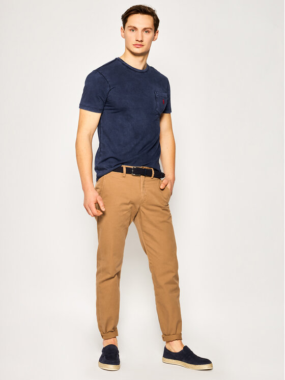 Polo Ralph Lauren Stoffhose Bedford 710767328 Beige Straight Fit 