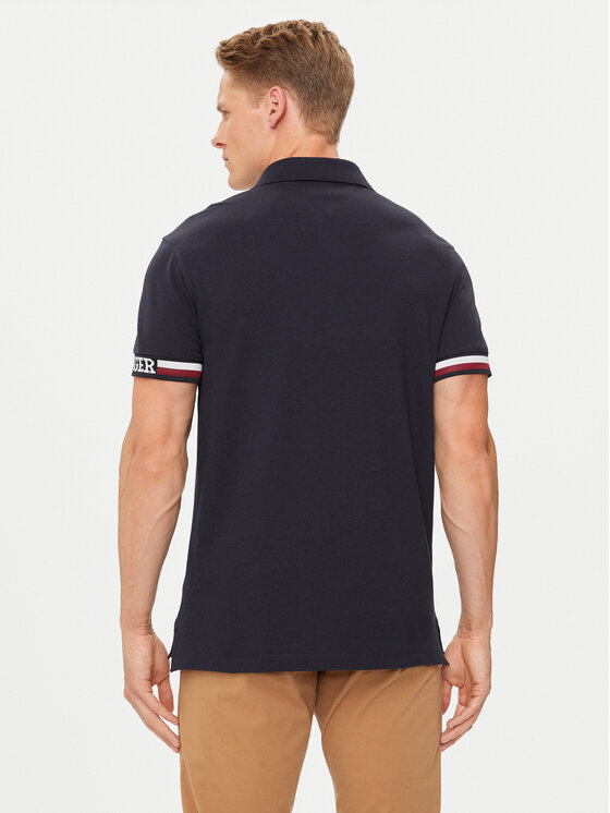 Tommy Hilfiger Tommy Hilfiger Polo Monotype Flag MW0MW33585 Blu scuro Slim Fit