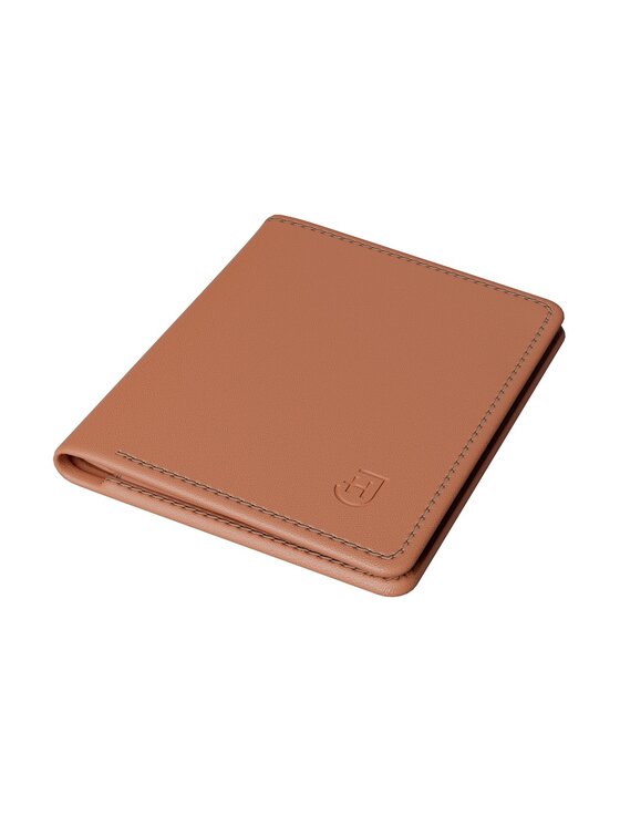 James Hawk James Hawk Mały Portfel Męski Męski skórzany portfel slim z RFID Brązowy