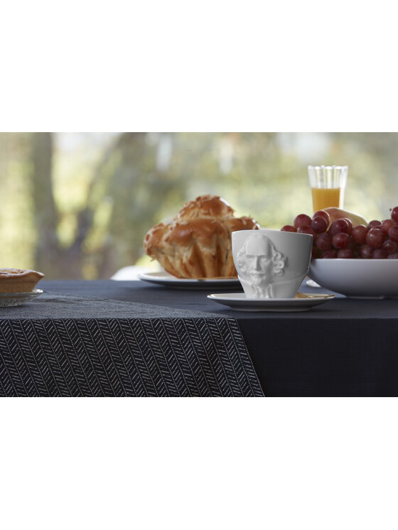 58 products 58 products Filiżanka ze spodkiem uniwersalna - William Shakespeare Biały
