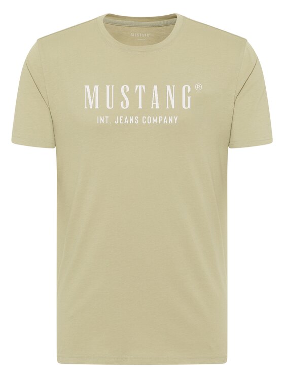 Mustang Mustang T-Shirt Style Alex Zielony Regular Fit