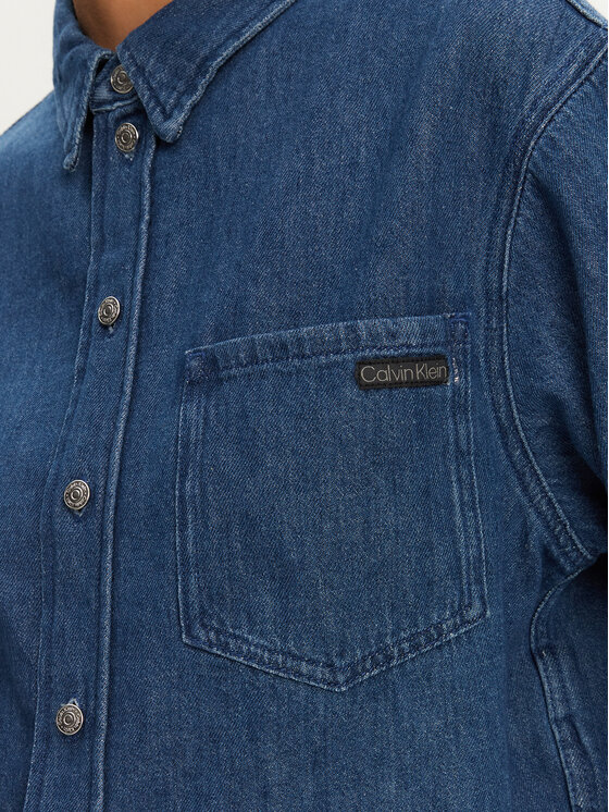 Calvin Klein Jeans Calvin Klein Jeans džínsová košeľa J20J225518 Tmavomodrá Relaxed Fit