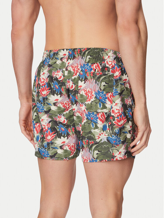 BOSS BOSS Плувни шорти Piranha 50508844 Тъмнозелен Regular Fit