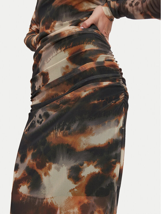 Gestuz Gestuz Sukienka codzienna Behka 10909458 Brązowy Slim Fit