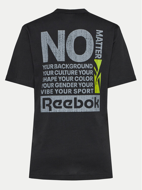 Reebok Reebok Tricou Unisex Not A Spectator 100075624 Negru Relaxed Fit