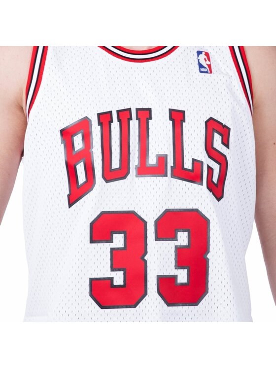 Mitchell & Ness Mitchell & Ness Smanicato NBA HOME SWINGMAN JERSEY BULLS 97-98 SCOTTIE PIPPEN Bianco Regular Fit