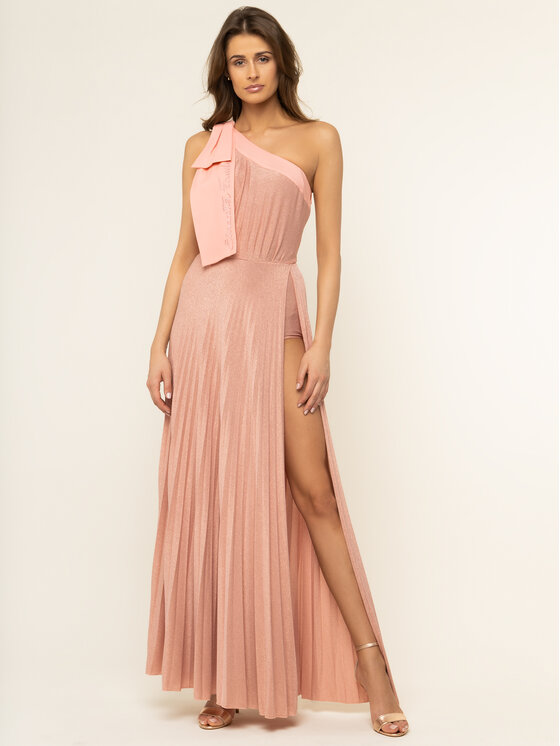 Elisabetta Franchi Elisabetta Franchi Večerní šaty AB-158-01E2-V489 Růžová Regular Fit