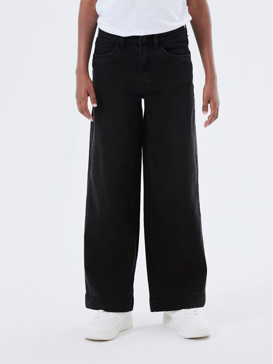 NAME IT NAME IT Τζιν 13211701 Μαύρο Wide Leg