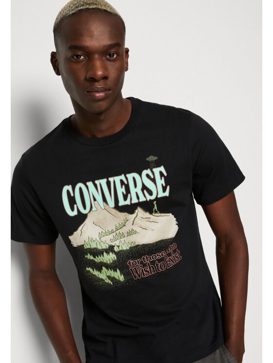 Converse Converse T-Shirt Alien Mountain Czarny Regular Fit