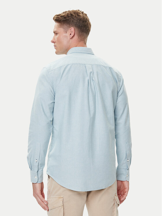 Tommy Hilfiger Tommy Hilfiger Camicia Solid Heritage MW0MW35774 Verde Regular Fit