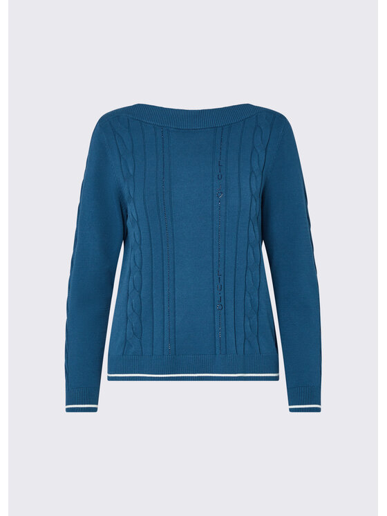 Liu Jo Liu Jo Sweter TF6189MS63LD3075 Niebieski jasny Regular Fit