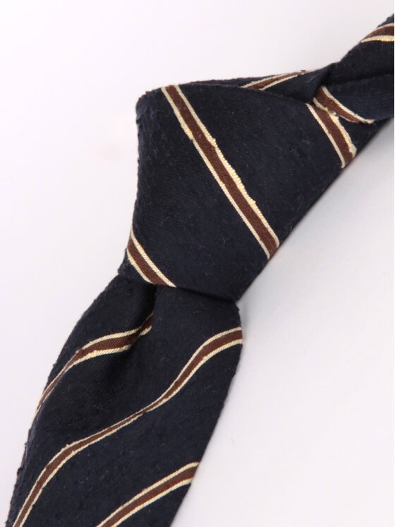 ELSNER ELSNER Γραβάτα BEZ PODSZEWKI Z JEDWABNEGO SZANTUNGU A5843 Σκούρο μπλε