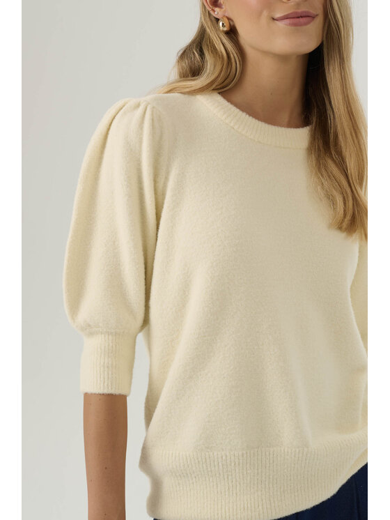 Femestage Femestage Sweter Femestage AB BASE SWE1660-002 Żółty Regular Fit
