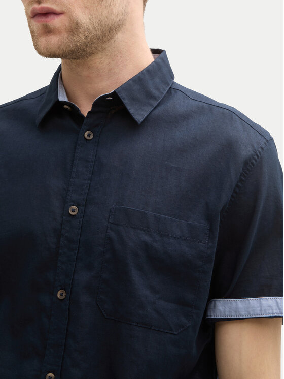 Tom Tailor Tom Tailor Košile 1045098 Tmavomodrá Regular Fit