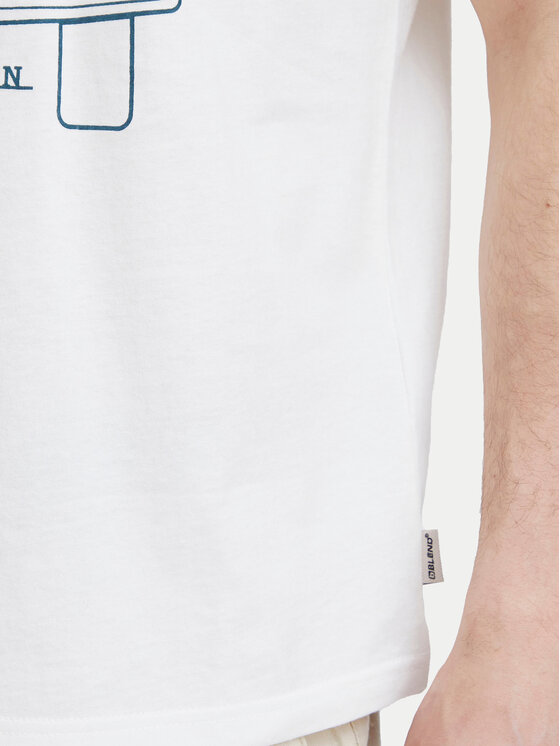 Blend Blend Тишърт 20716993 Бял Regular Fit
