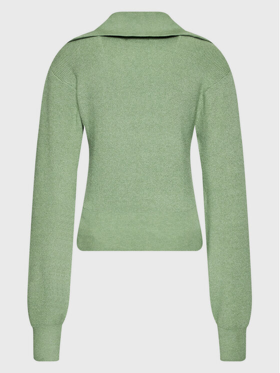 NA-KD NA-KD Džemper 1018-009305-5310-003 Zelena Regular Fit
