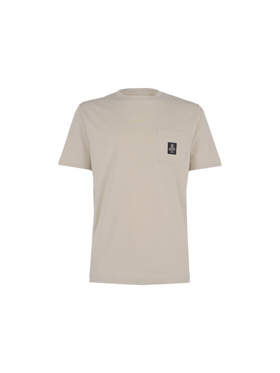 RefrigiWear RefrigiWear T-shirt T22600-A00081 Beige Regular Fit