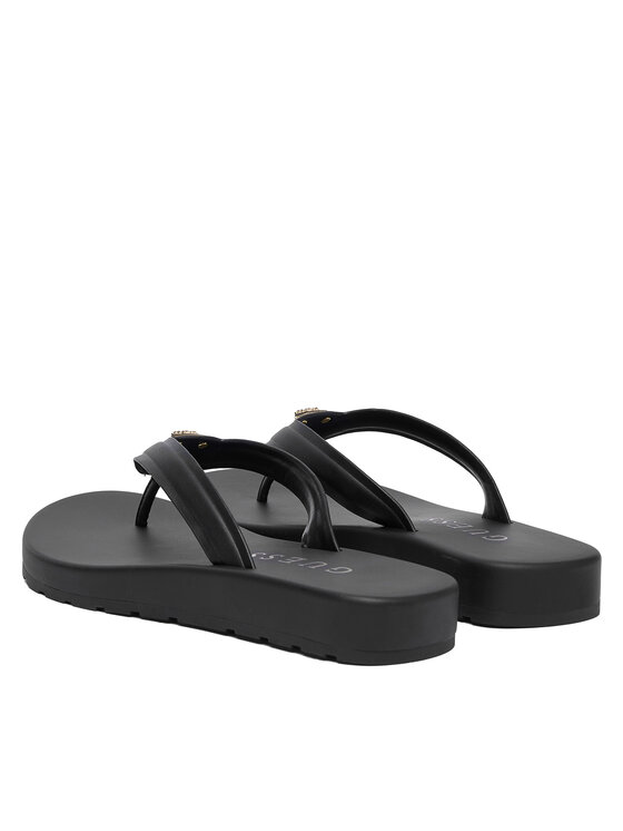 Guess Guess Šlepetės per pirštą FLJCNY ELE24 Juoda