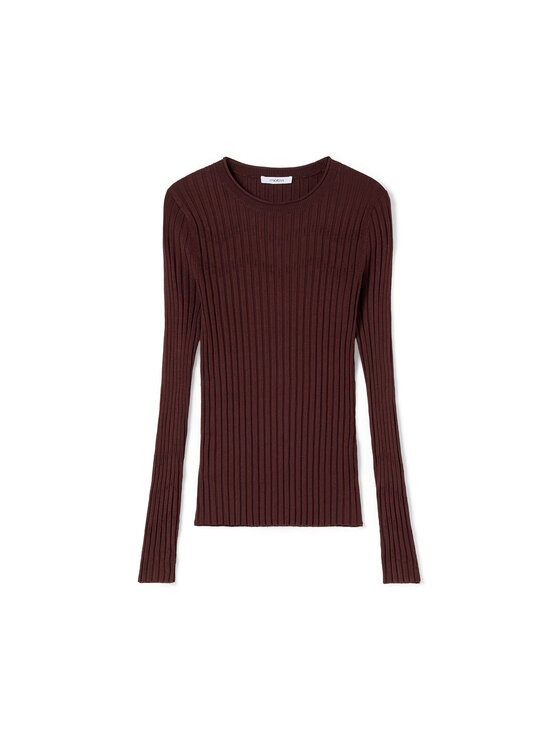 Motivi Motivi T-shirt M265W003981N022 Marrone Slim Fit