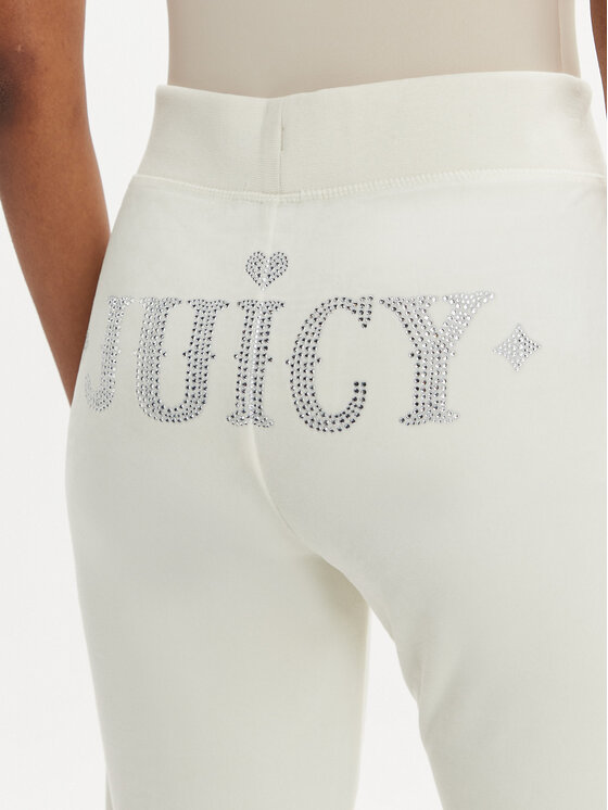 Juicy Couture Juicy Couture Sportinės kelnės Rodeo Layla JCBBJ223823 Écru Regular Fit