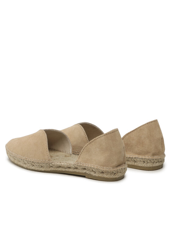 Manebi Manebi Espadrilles Suede Open-Side Flats K 1.1 O0 Beige