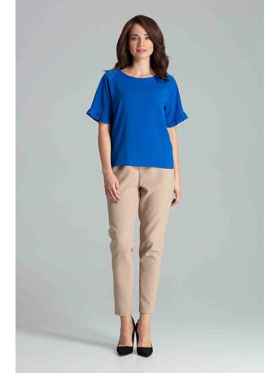 Lenitif Lenitif Blusa L052 Blu Regular Fit