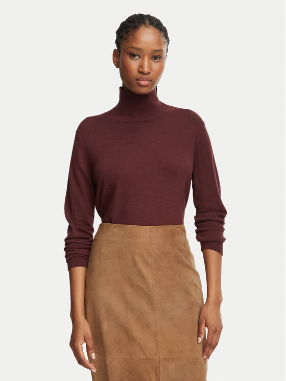 Weekend Max Mara Weekend Max Mara Rollkragenpullover Kiku 2625366092 Dunkelrot Regular Fit