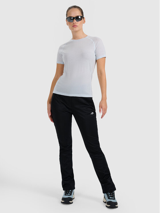 4F 4F Spodnie outdoor HALNY Czarny Slim Fit