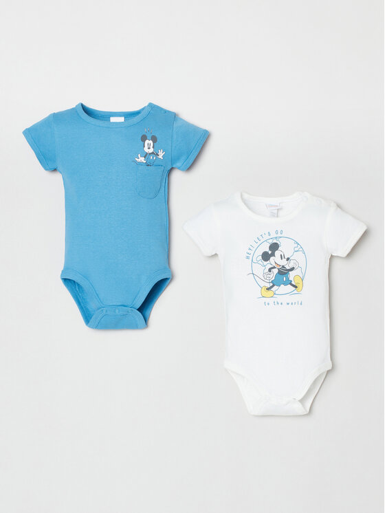 OVS Lot de 2 bodies enfant 1760665 Bleu Regular Fit Modivo