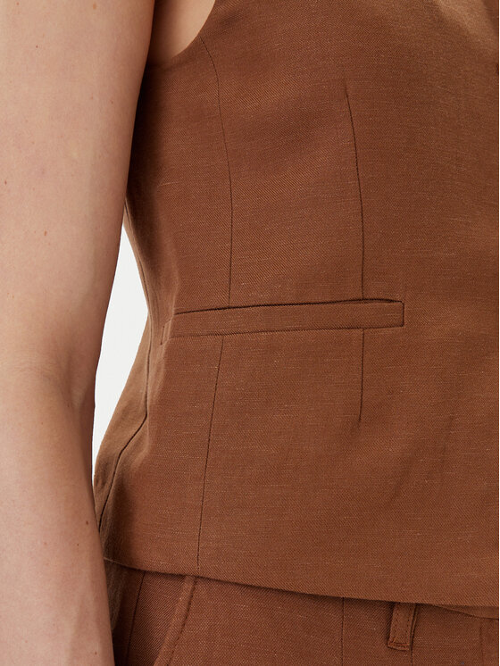 Herskind Herskind Mellény 5505840 Barna Regular Fit